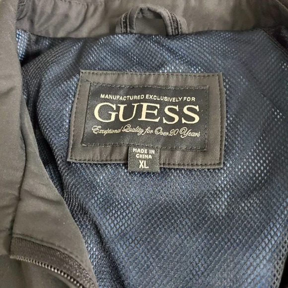 GUESS | Black Full Zip Long Sleeve Jacket XL - Picture 4 of 12